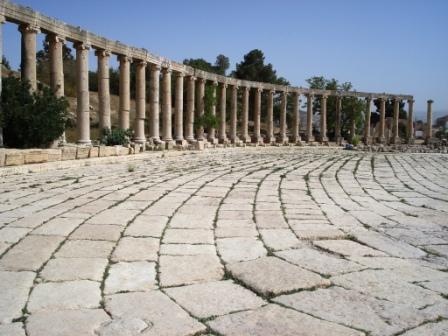 Gerasa/Jerash - Romeinse ovalen forum